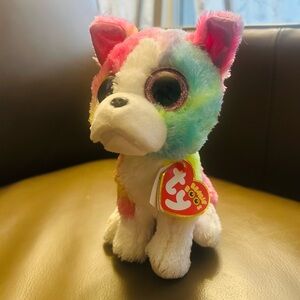 TY Beanie Boos Isla the Rainbow Bulldog Small 6" Plush